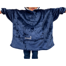 Load image into Gallery viewer, Hoodie Blanket - Navy Blue
