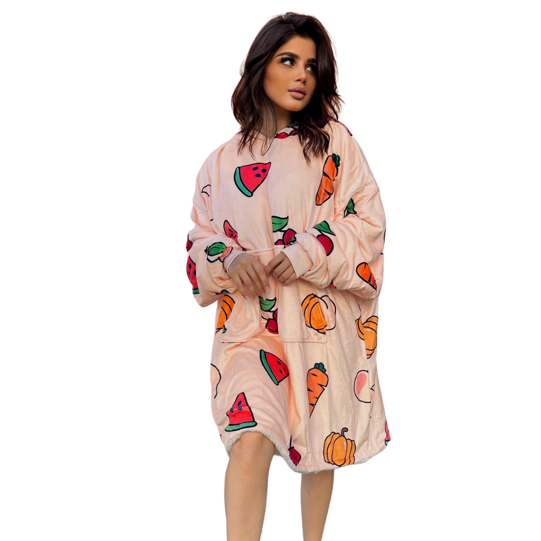 Hoodie Blanket - Fruity